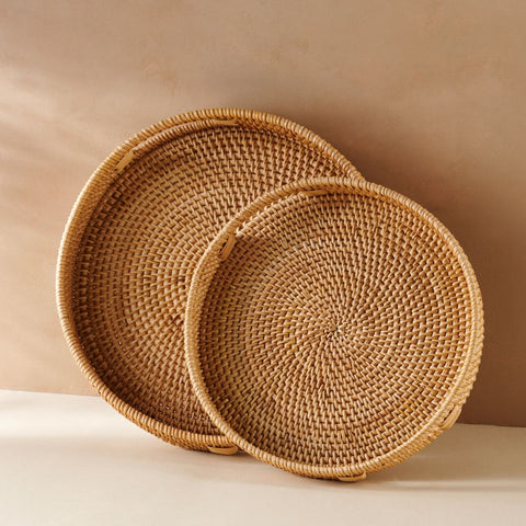 Rattan Trays • Natural Colour (Multiple Sizes-1